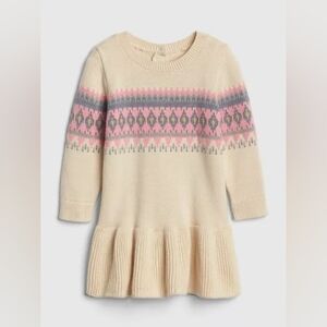 Gap Fair Isle Baby Sweater Dress